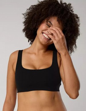 By Aerie Real Me XTRA Ribbed Classic Sports Bra