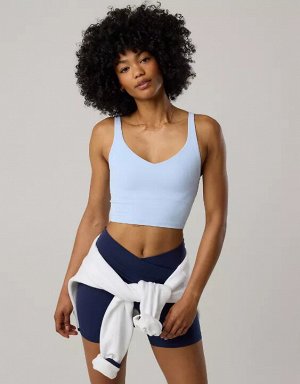 By Aerie Real Me Low Key Longline Sports Bra