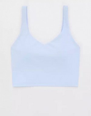 By Aerie Real Me Low Key Longline Sports Bra