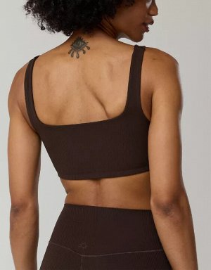 By Aerie Real Me XTRA Rib Switch Up V-Neck Sports Bra