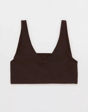 By Aerie Real Me XTRA Rib Switch Up V-Neck Sports Bra