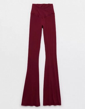 By Aerie Real Me High Waisted Crossover Flare Legging