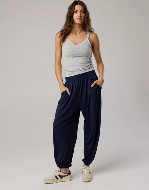 By Aerie The Hugger Go With The Flow Baggy Jogger