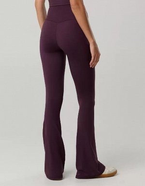 By Aerie Real Me High Waisted Crossover Flare Legging