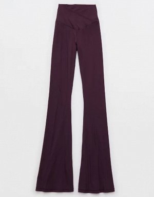 By Aerie Real Me High Waisted Crossover Flare Legging