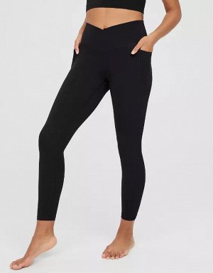 By Aerie Real Me XTRA Crossover High Waisted Pocket Legging