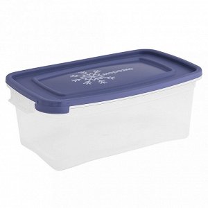 Контейнер для замораживание продуктов "Морозко" набор 3 шт: 1л, 18,5х12х11см, прямоугольный, пластмассовый (Россия)