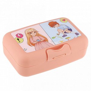 Ланч-бокс пластмассовый "ANIME" 700мл, 16х10,5х5,5см, цвет микс (Россия)