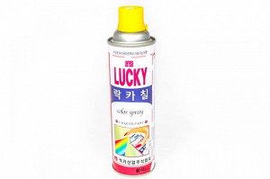 Краска-аэрозоль Lucky 350 (желтая), 530мл