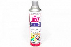 Краска-аэрозоль Lucky 347 (светло-серая), 530мл