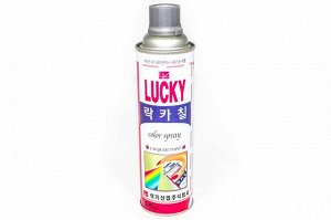 Краска-аэрозоль Lucky 337 (серая), 530мл