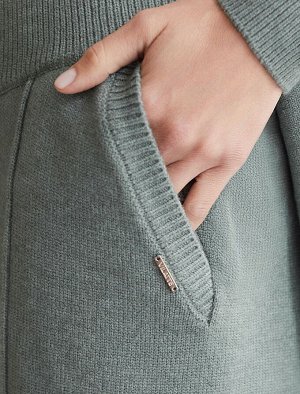 Прямые брюки из пряжи с кашемиром