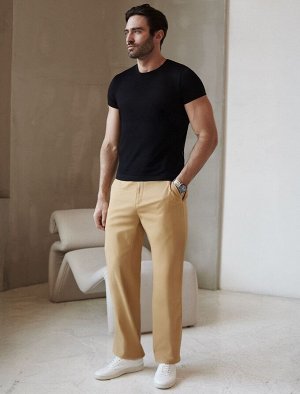 Футболка slim fit из премиального хлопка с эластаном