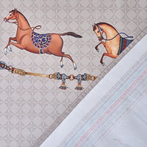 Скатерть овальная Passage 160×220 см, капучино — 100% хлопок твил с защитной пропиткой
