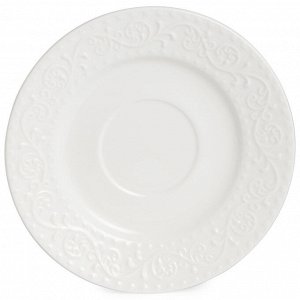Чайный набор из фарфора Fine China FLORAL с рельефным орнаментом, 290 мл