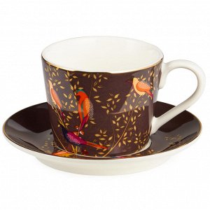 Кофейный набор Lefard Golden Birds на 2 персоны, 4 предмета, 120 мл, фарфор