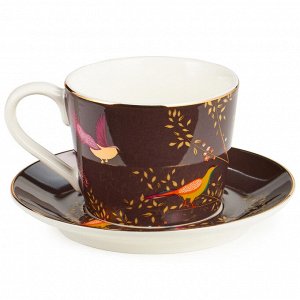 Кофейный набор Lefard Golden Birds на 2 персоны, 4 предмета, 120 мл, фарфор