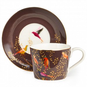 Кофейный набор Lefard Golden Birds на 2 персоны, 4 предмета, 120 мл, фарфор