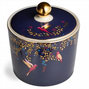 Сахарница LEFARD Golden Birds, фарфор, 350 мл, 9.5×10 см, с экзотическими птицами