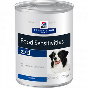 Hill's PD Canine конс 370гр z/d д/соб Пищевая аллергия (1/12)