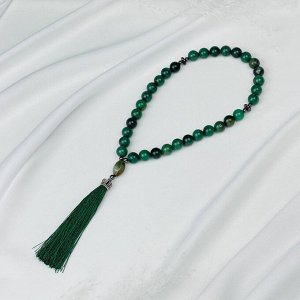 Четки из зеленого Кварца (33 бусины)