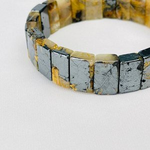 Браслет из Рутилового кварца с включением Титана