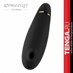 WOMANIZER PREMIUM BLACK/GOLD Бесконтактный клиторальный стимулятор