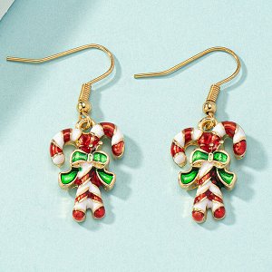 Серьги подвески рождественские