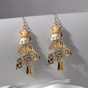 Серьги подвески рождественские
