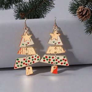 Серьги подвески рождественские