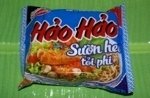 Сублимированная пшеничная лапша «HAO HAO» со вкусом свиных ребрышек.
