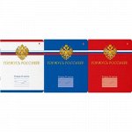 Тетрадь 12л клетка &quot;ТЕТРАДЬ РОССИЙСКОГО ШКОЛЬНИКА&quot; 7-12-205/1 (3 вида) Альт {Россия}