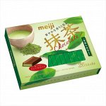 MEIJI Matcha Chocolate - молочный шоколад с зеленым чаем маття