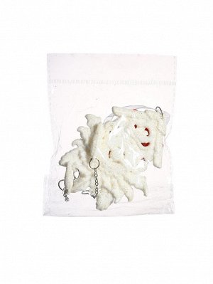 Ёлочная игрушка «Зимнее волшебство. Часики - ходики», 9x11 см, белый