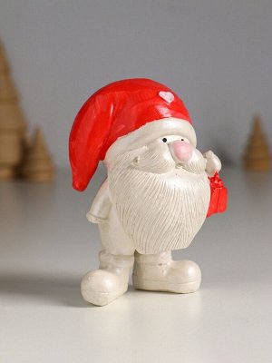Фигурка гипс «Гном с подарком», 12 см