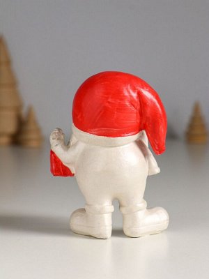 Фигурка гипс «Гном с подарком», 12 см