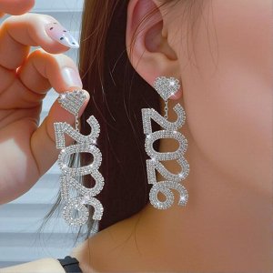 Серьги подвески рождественские