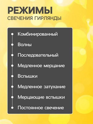 Гирлянда «Нить» 5 м с насадками «Шарики белые», IP20, прозрачная нить, 30 LED, свечение тёплое белое, 8 режимов, 220 В