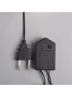 Гирлянда «Нить» 5 м с насадками «Шарики цветные», IP20, тёмная нить, 30 LED, свечение мульти, 8 режимов, 220 В