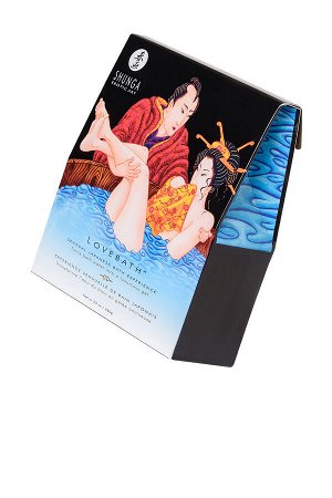 Порошок для принятия ванны Shunga серии LOVEBATH «Океанское искушение», голубой, 650 гр