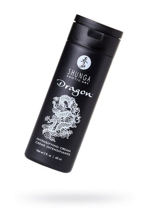 Интимный крем-лубрикант для мужчин Shunga «Дракон» (Dragon), эффект «ледяного огня», 60 мл