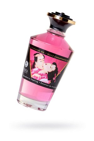 Масло массажное для тела Shunga «Малиновое чувство» (Raspberry Feeling), разогревающее, 100 мл