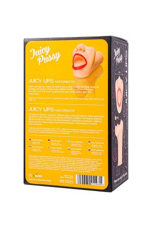 Мастурбатор реалистичный Juicy Pussy by TOYFA Juicy Lips, рот, TPR, телесный, 12,6 см