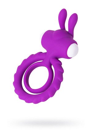 Эрекционное кольцо на пенис JOS GOOD BUNNY, силикон, фиолетовый, 9 см
