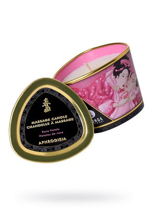 Массажное аромамасло в виде свечи Shunga «Афродизия. Лепестки роз» (Aphrodisia. Rose Petals), 170 мл
