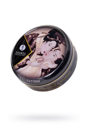 Массажное аромамасло в виде свечи Shunga «Возбуждение.Пьянящий шоколад» (Excitation.Chocolate), 30мл
