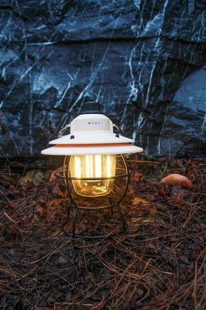 Retro Lamp. Многофункциональный кемпинговый фонарь. Аккумуляторная Ретро лампа водостойкая на 60 часов работы без подзарядки! Цвет черный
