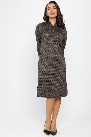 Платье Изящный образ (коричневое) П13749-19М