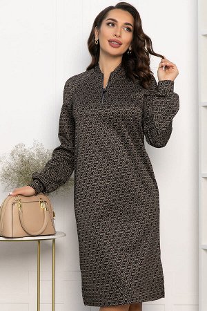 Платье Изящный образ (коричневое) П13749-19М