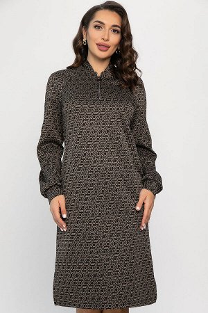 Платье Изящный образ (коричневое) П13749-19М